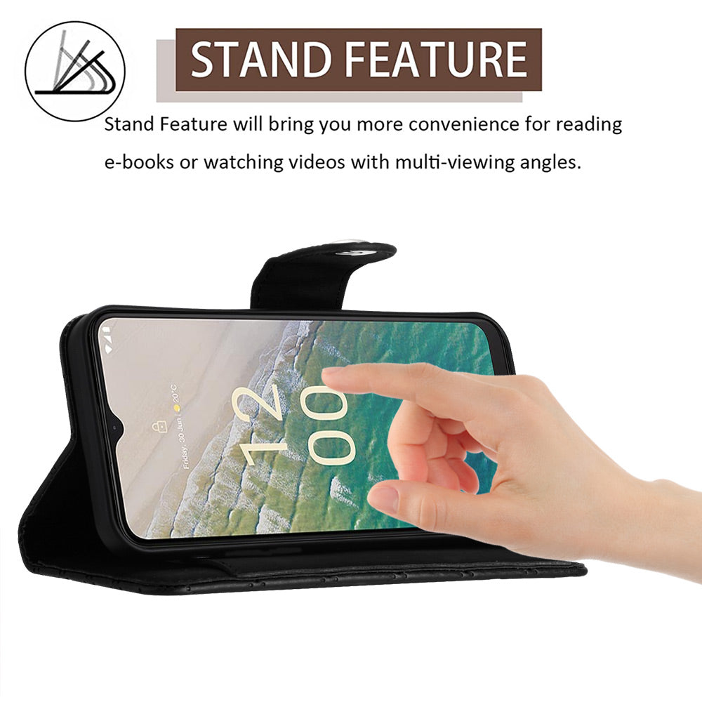 YB Imprinting Series-8 for Nokia C32 Case Wallet Leather Phone Cover Imprinted Rhombus YB Imprinting Series-8 for Nokia C32 Case Wallet Leather Phone Cover Imprinted Rhombus